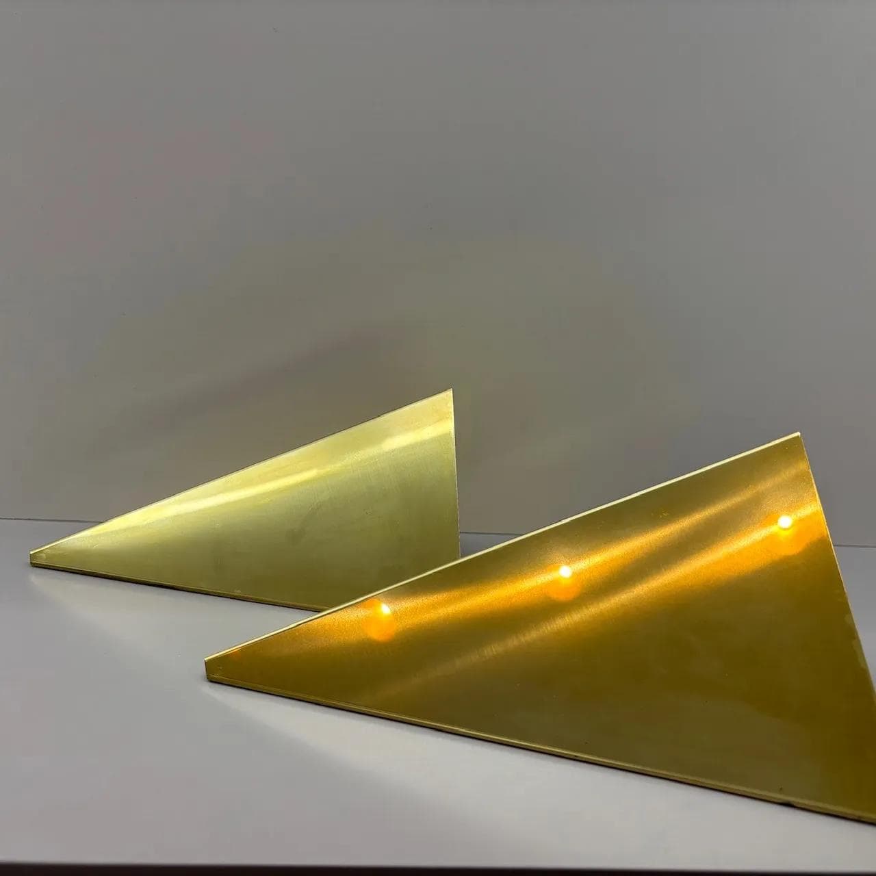 Para kinkietów, mosiądz złoty, Bankamp Leuchten, Niemcy, lata 70. - 14689