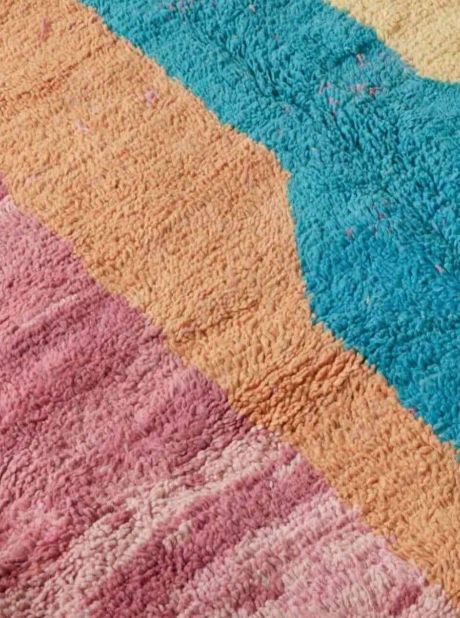 Ręcznie tkany dywan 200x250 cm, wełna, multikolor, Maroko - 204682