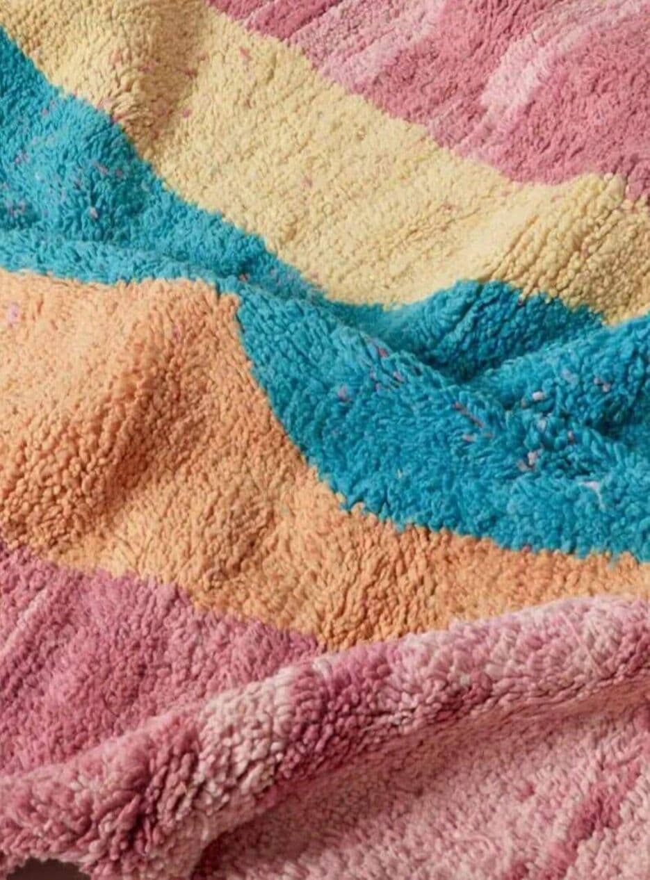 Ręcznie tkany dywan 200x250 cm, wełna, multikolor, Maroko - 204683