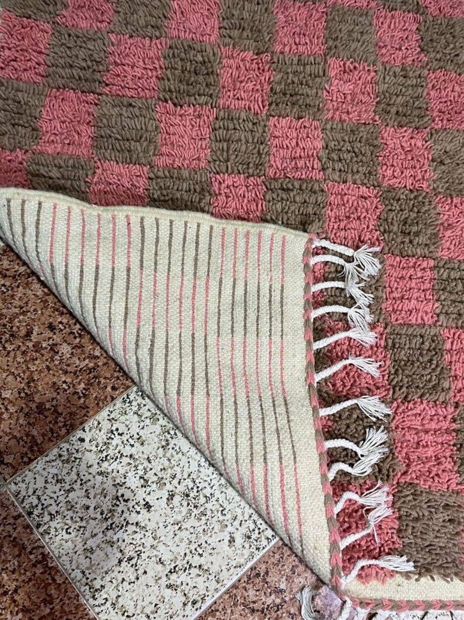 Ręcznie tkany dywan 200x300 cm, wełna, multikolor, Maroko - 204599