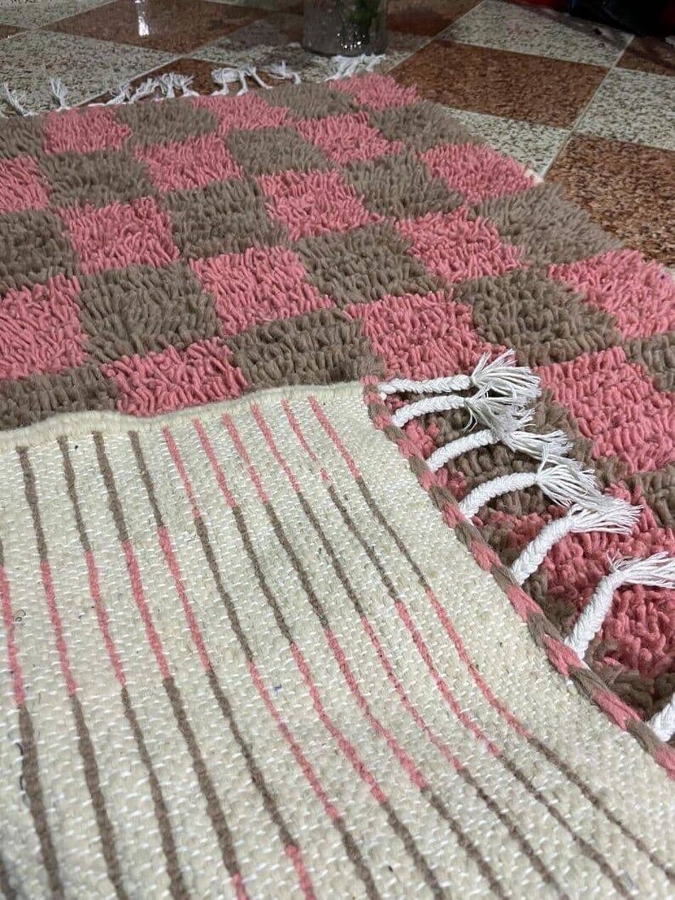 Ręcznie tkany dywan 200x300 cm, wełna, multikolor, Maroko - 204597