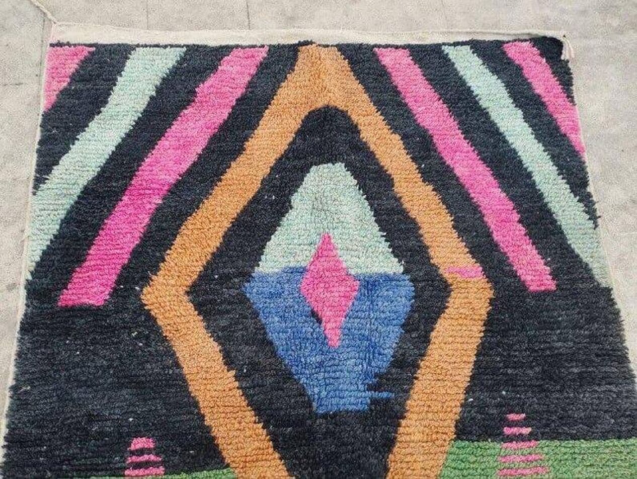 Ręcznie tkany dywan 150x250 cm, wełna, multikolor, Maroko - 204512