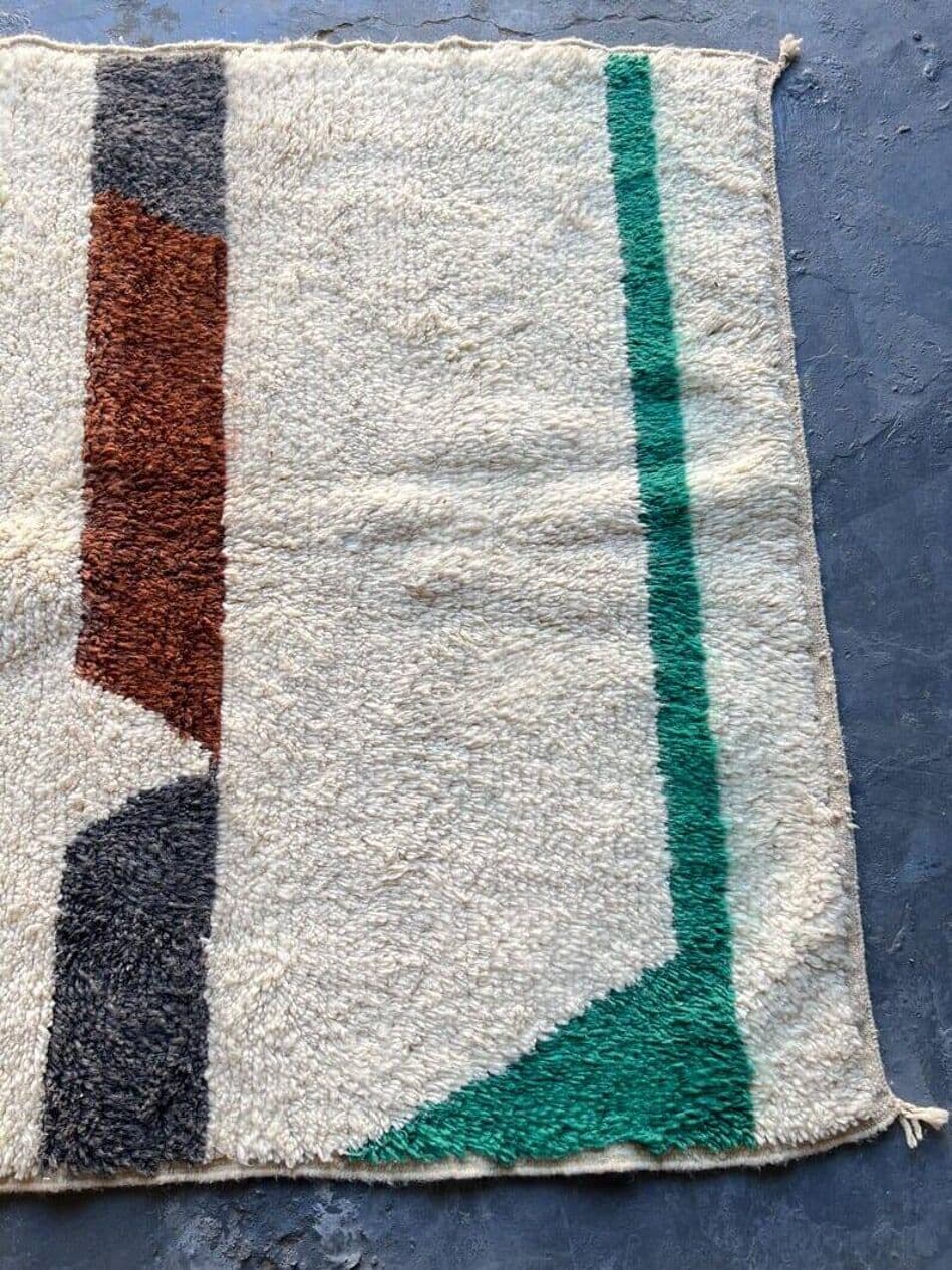 Ręcznie tkany dywan 200x300 cm, wełna, multikolor, Maroko - 204496