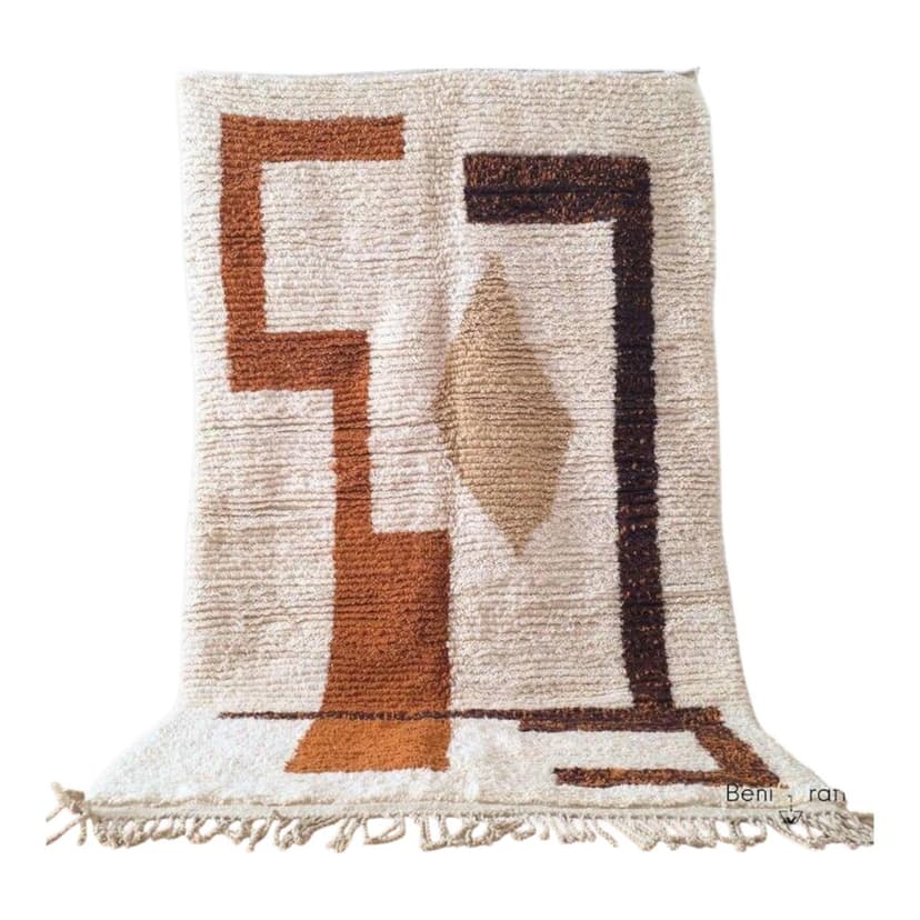 Ręcznie tkany dywan 150x250 cm, wełna, multikolor, Maroko