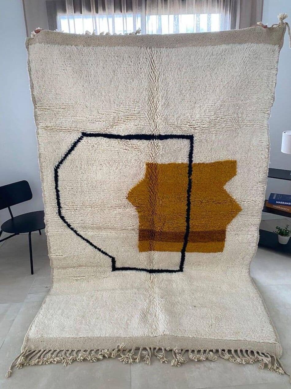 Ręcznie tkany dywan 200x300 cm, wełna, multikolor, Maroko - 204474