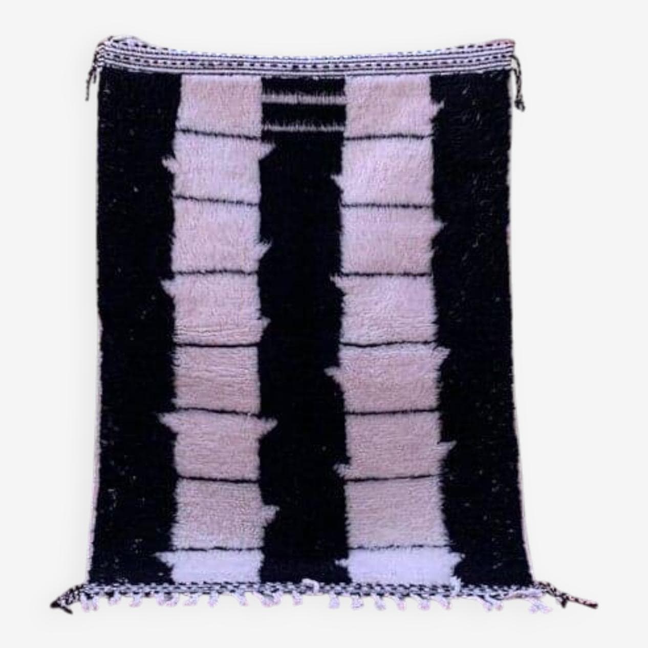 Ręcznie tkany dywan 160x250 cm, wełna, czarny, Maroko - 204466