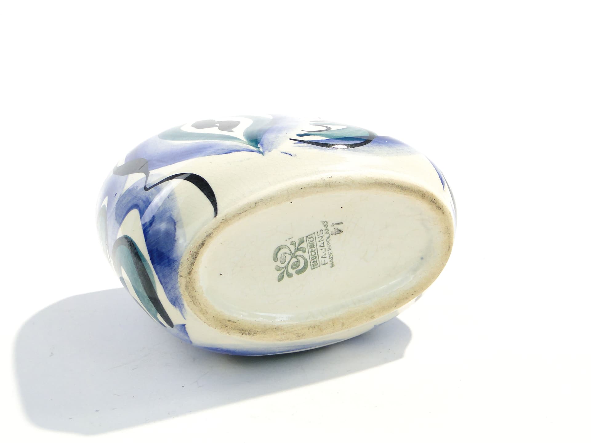 Wazon, biel, ceramika, proj. W. Płażewski, Włocławek, Polska, lata 50. - 1469