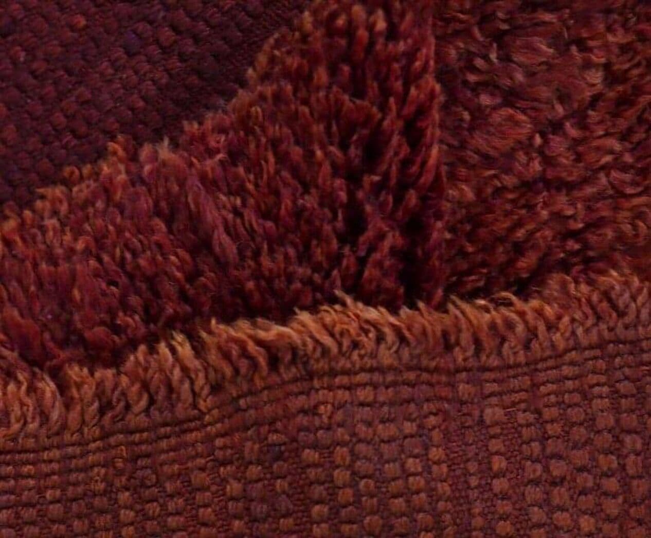 Ręcznie tkany dywan 150x250 cm, wełna, bordowy, Maroko - 204367