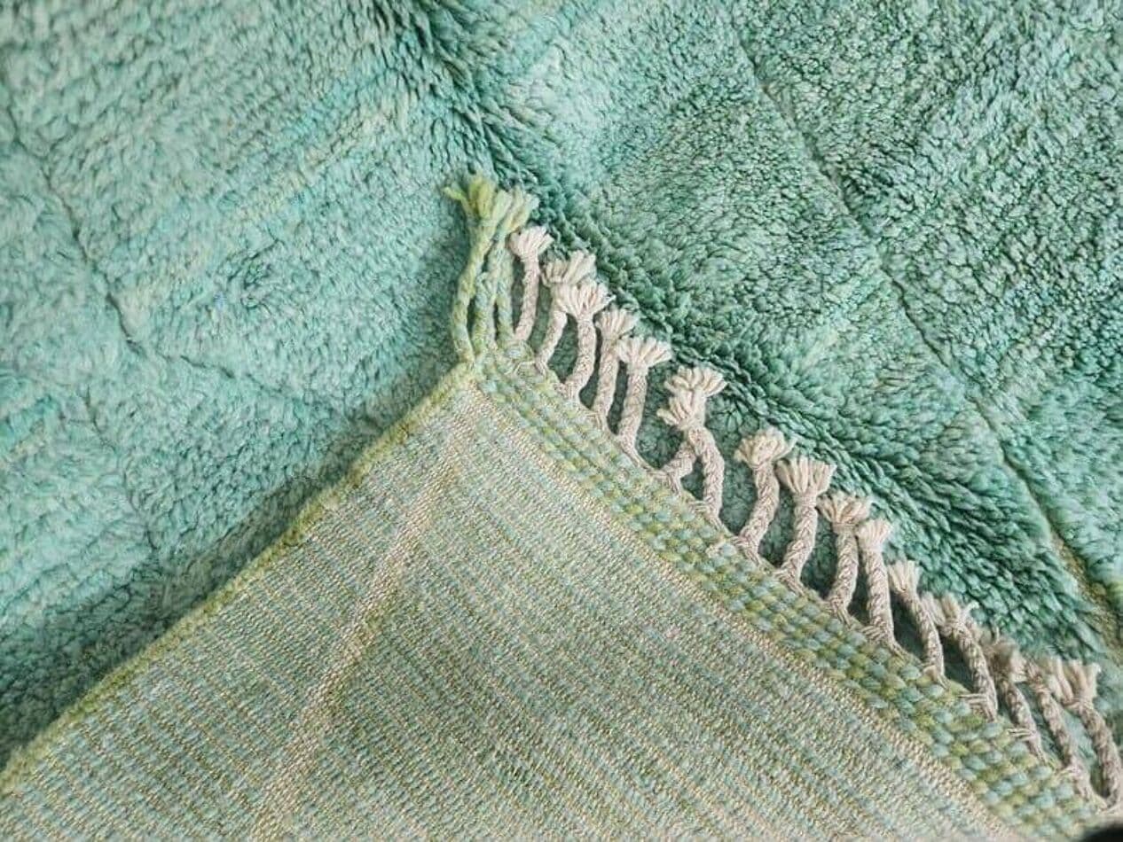 Ręcznie tkany dywan 150x250 cm, wełna, turkusowy, Maroko - 204349