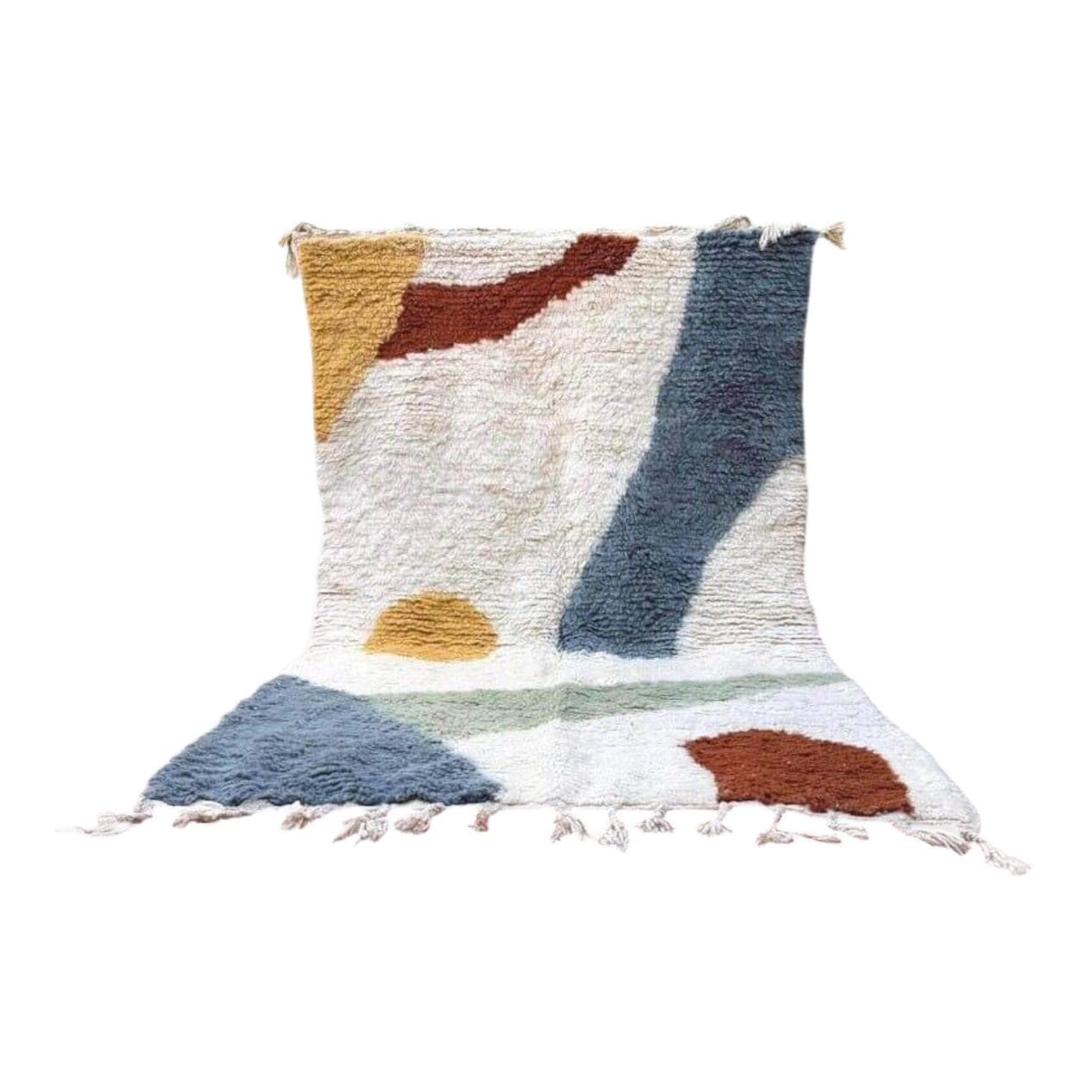 Ręcznie tkany dywan 200x300 cm, wełna, multikolor, Maroko