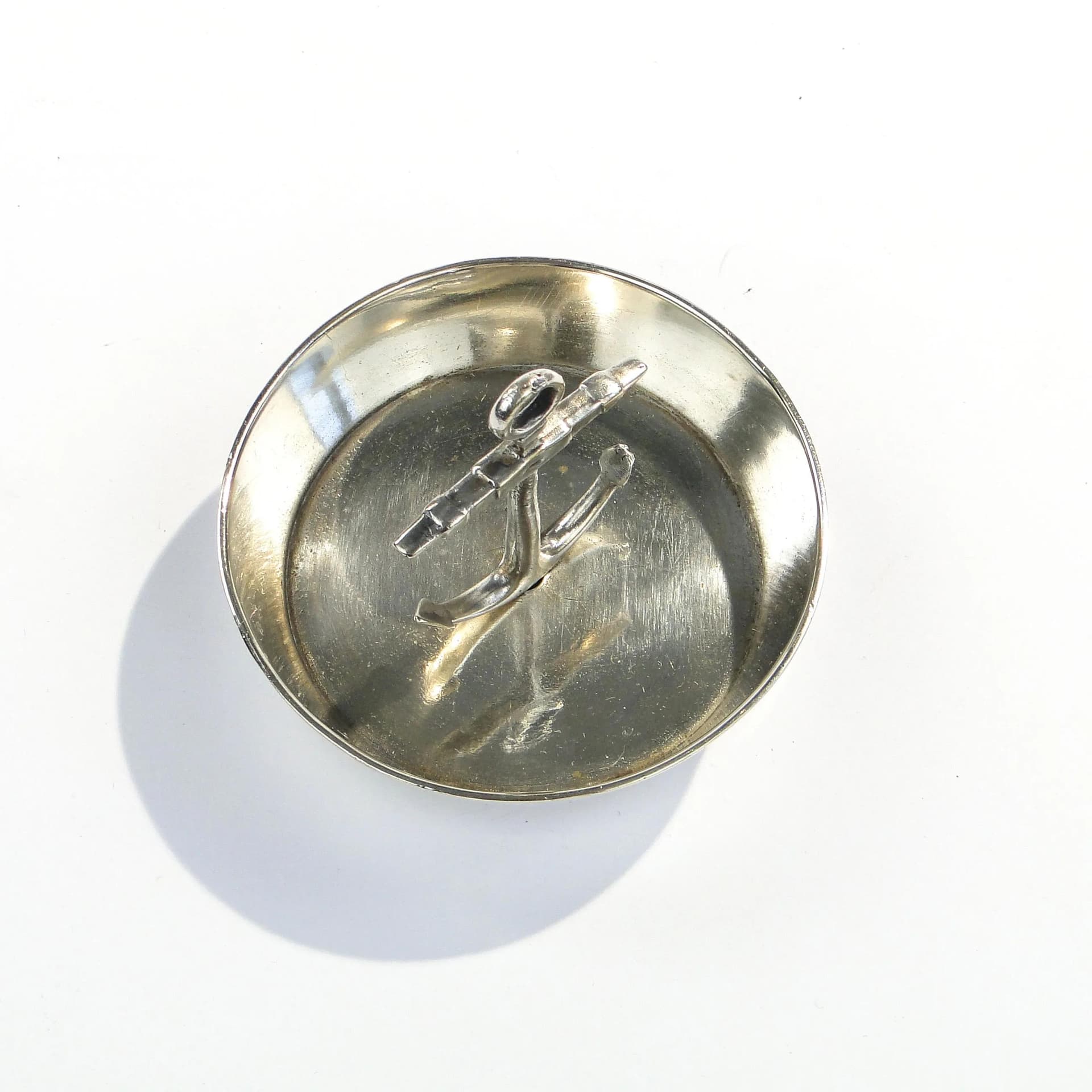 Popielniczka marynistyczna, srebro, Bracia Henneberg, Polska, lata 30. - 14724