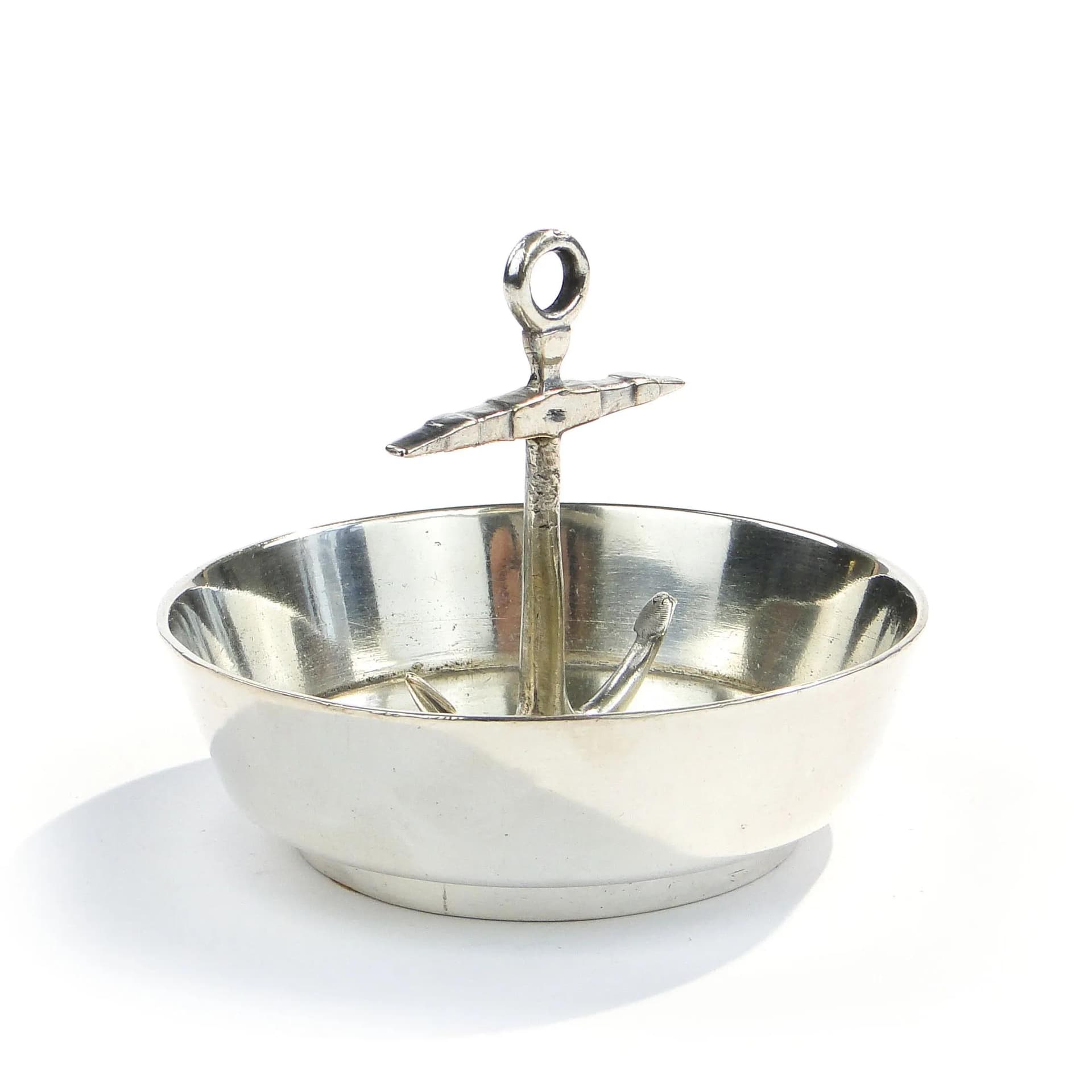 Popielniczka marynistyczna, srebro, Bracia Henneberg, Polska, lata 30. - 14723