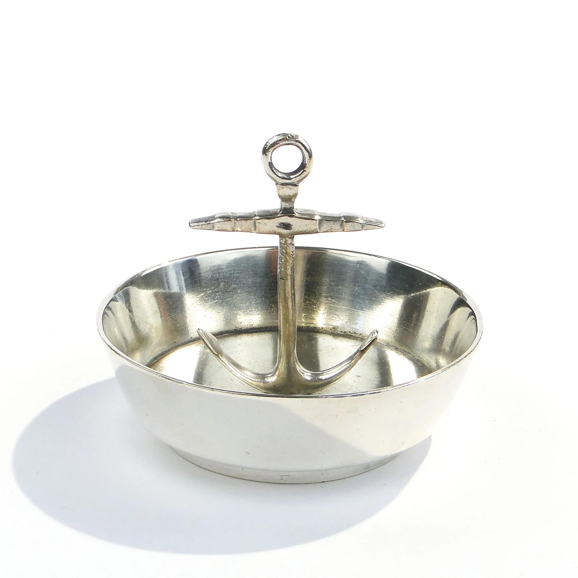 Popielniczka marynistyczna, srebro, Bracia Henneberg, Polska, lata 30. - 14721