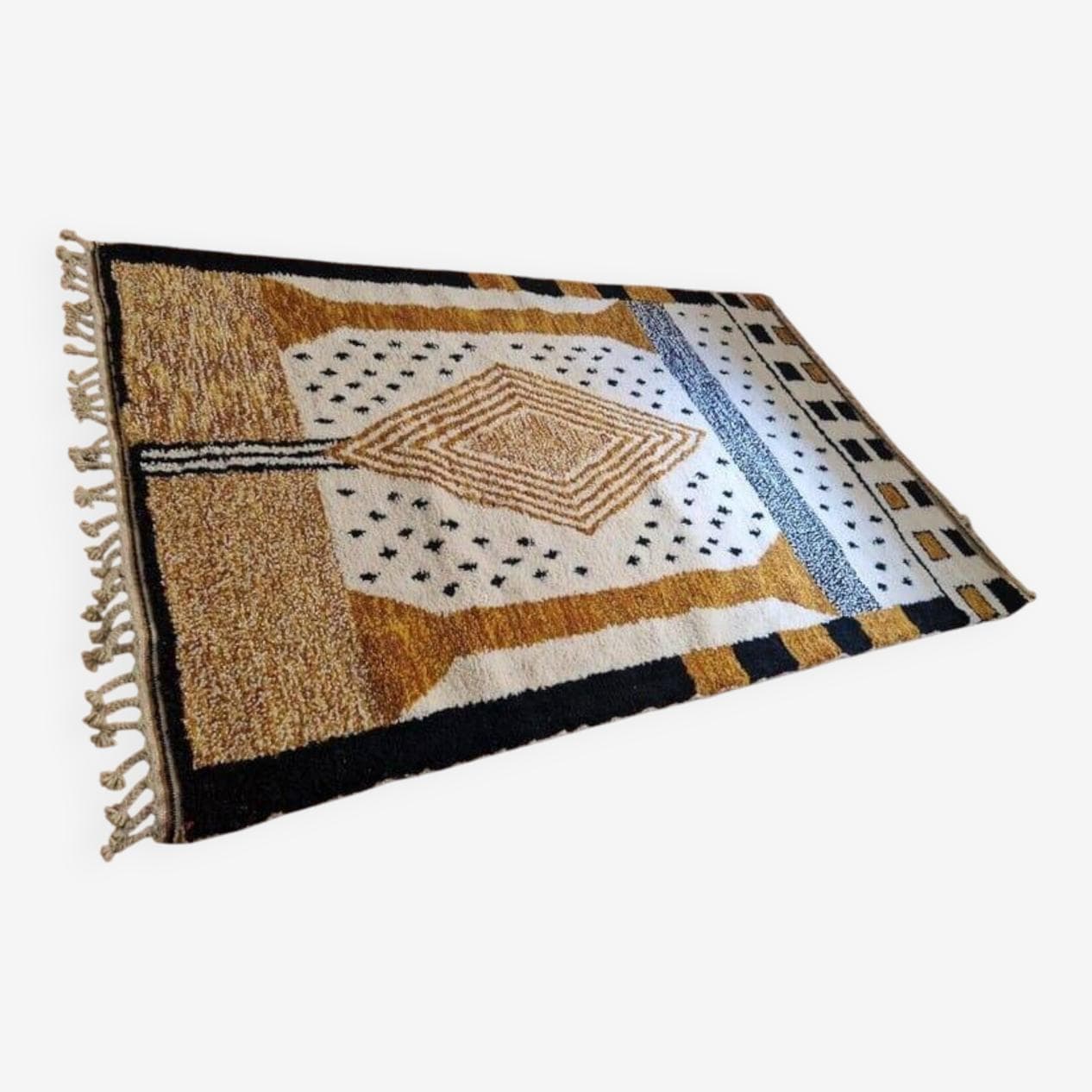 Ręcznie tkany dywan 150x250 cm, wełna, wielokolorowy, Maroko - 204304