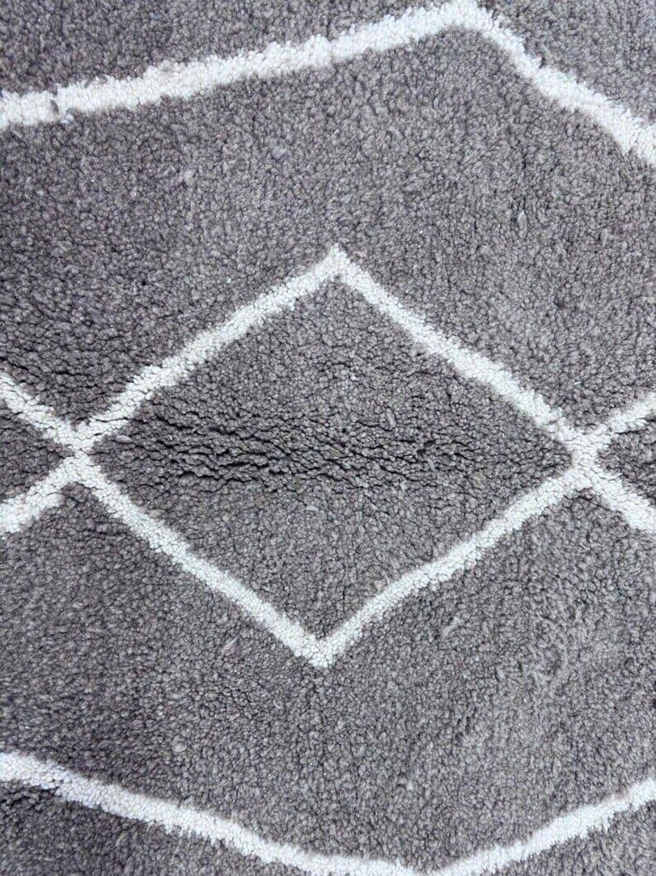 Ręcznie tkany dywan 150x250 cm, wełna, szary, Maroko - 204295