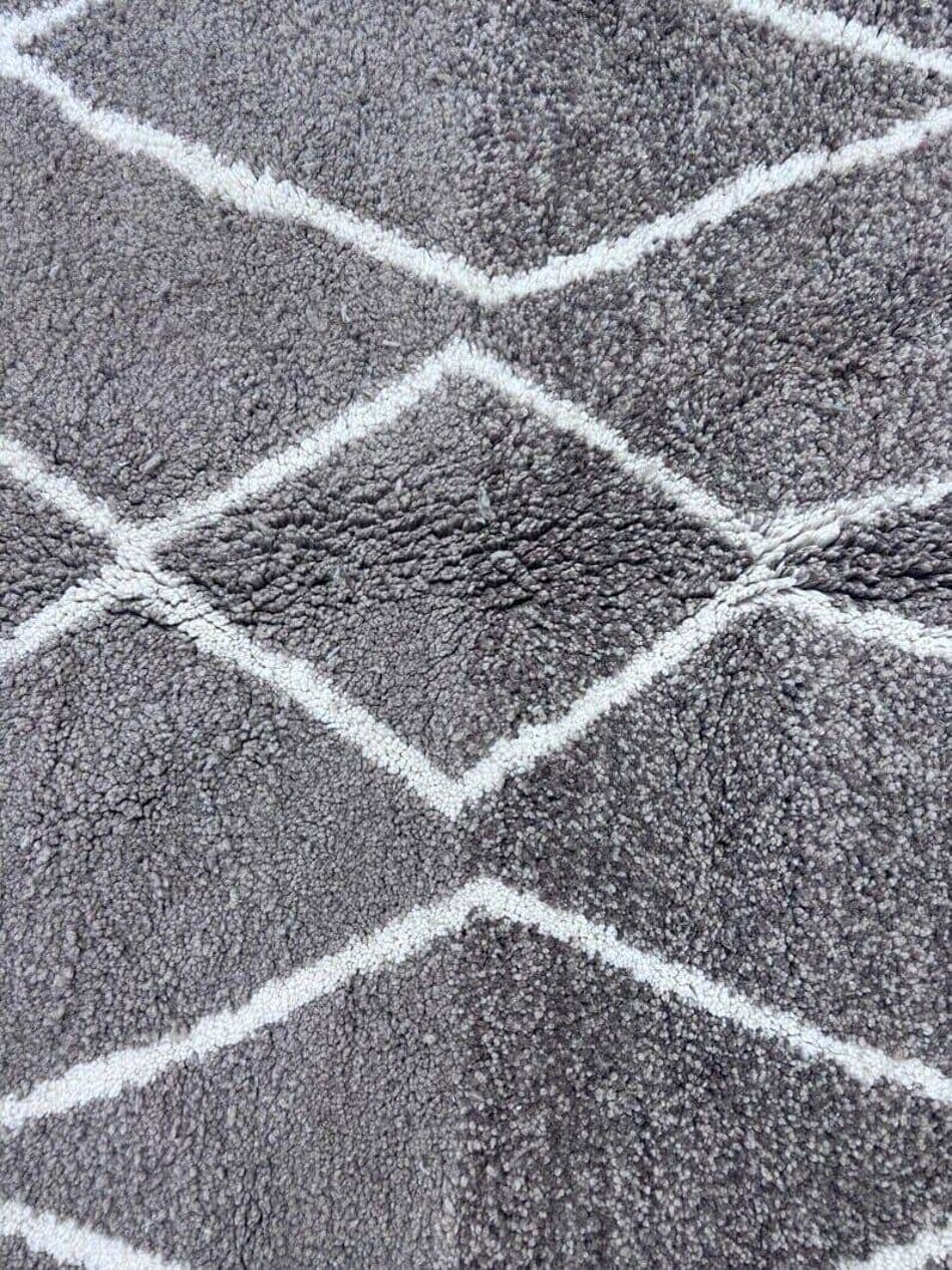 Ręcznie tkany dywan 150x250 cm, wełna, szary, Maroko - 204294