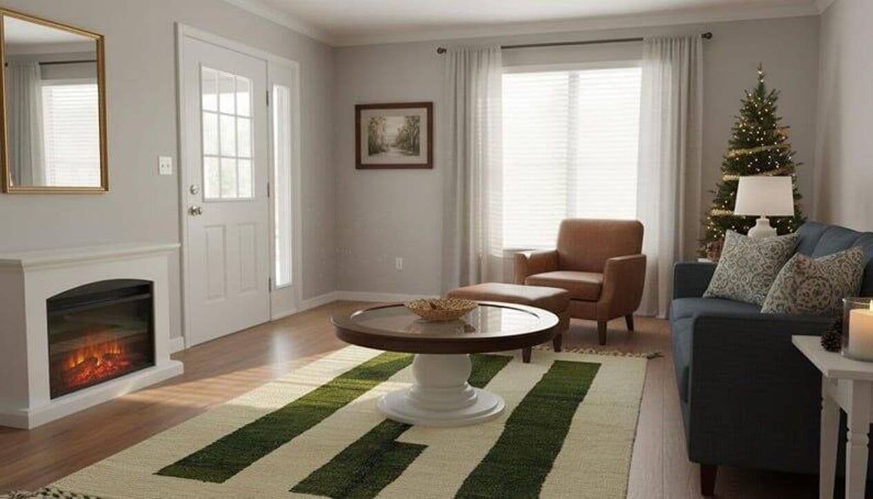 Ręcznie tkany dywan 100x200 cm, wełna, zielony, Maroko - 204246