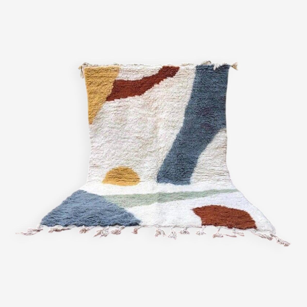 Ręcznie tkany dywan 150x250 cm, wełna, multikolor, Maroko - 204234