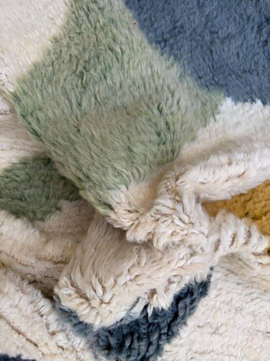 Ręcznie tkany dywan 150x250 cm, wełna, multikolor, Maroko - 204235