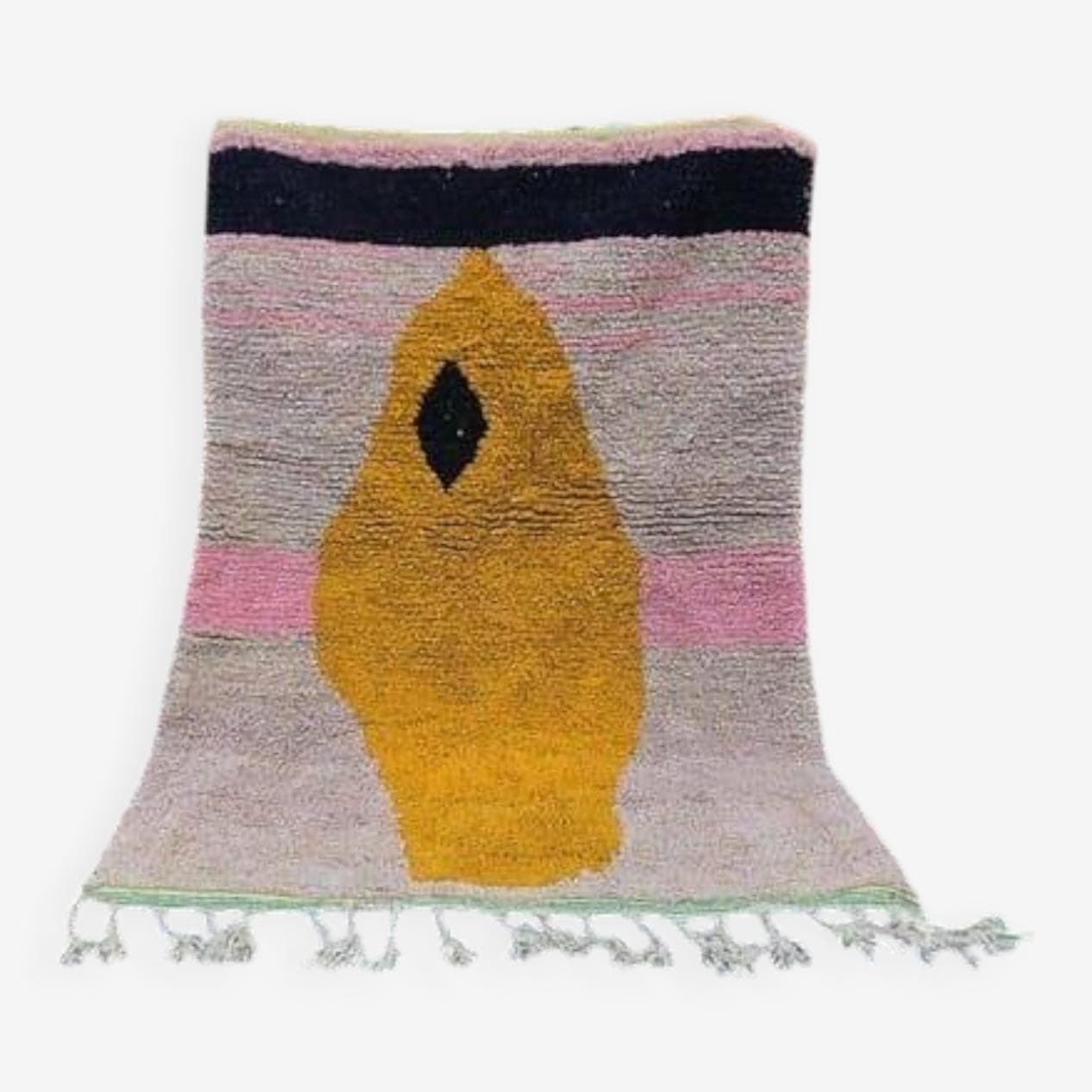 Ręcznie tkany dywan 100x200 cm, wełna, multikolor, Maroko - 204195