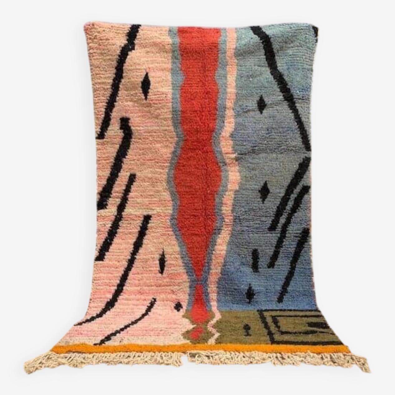 Ręcznie tkany dywan 150x250 cm, wełna, wielokolorowy, Maroko - 204093