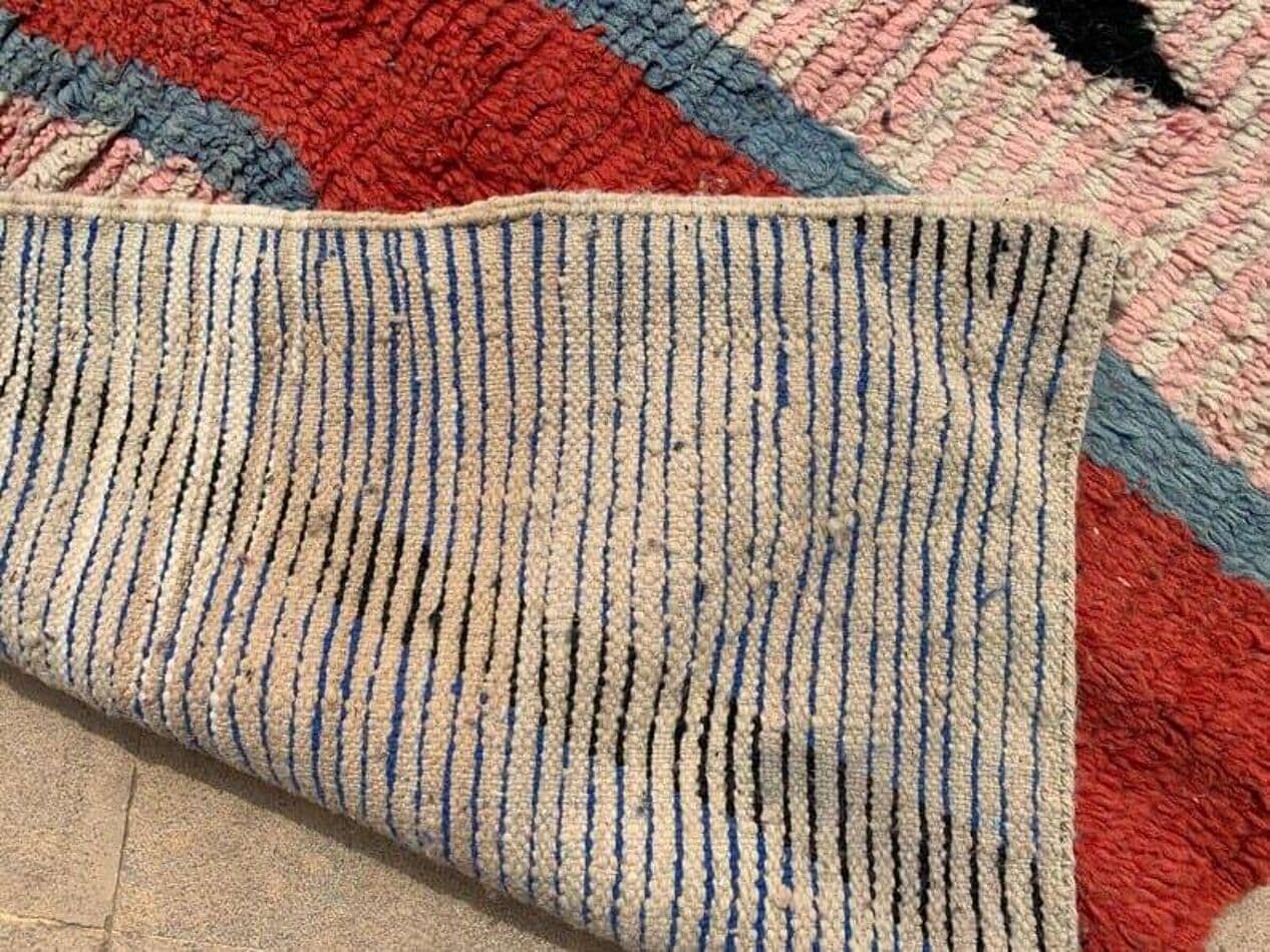 Ręcznie tkany dywan 150x250 cm, wełna, wielokolorowy, Maroko - 204098