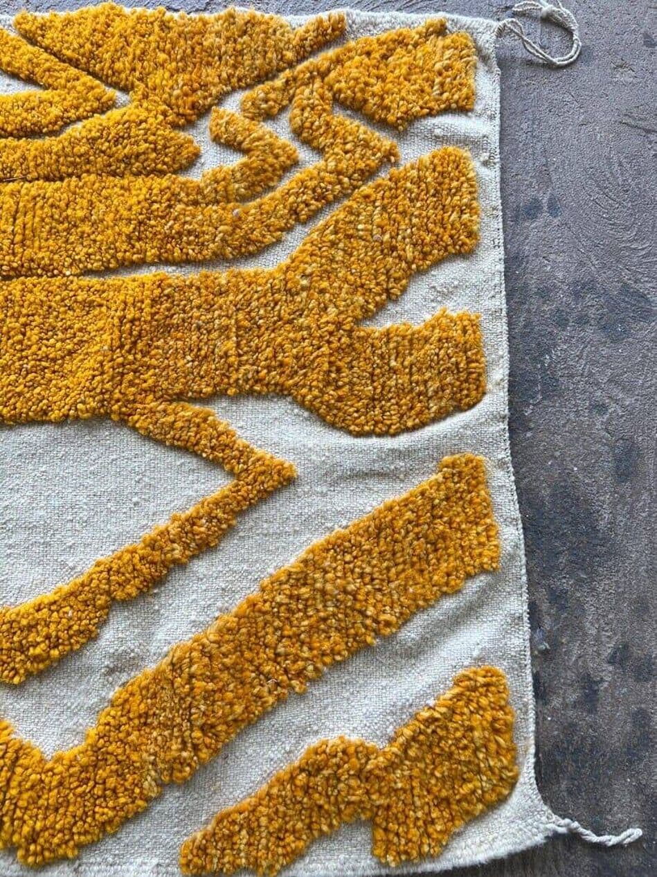 Ręcznie tkany dywan 150x250 cm, wełna, pomarańczowy, Maroko - 204010