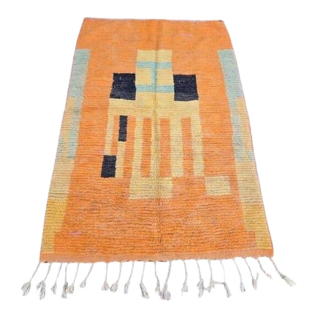 Ręcznie tkany dywan 200x300 cm, wełna, wielokolorowy, Maroko - WYMIARY