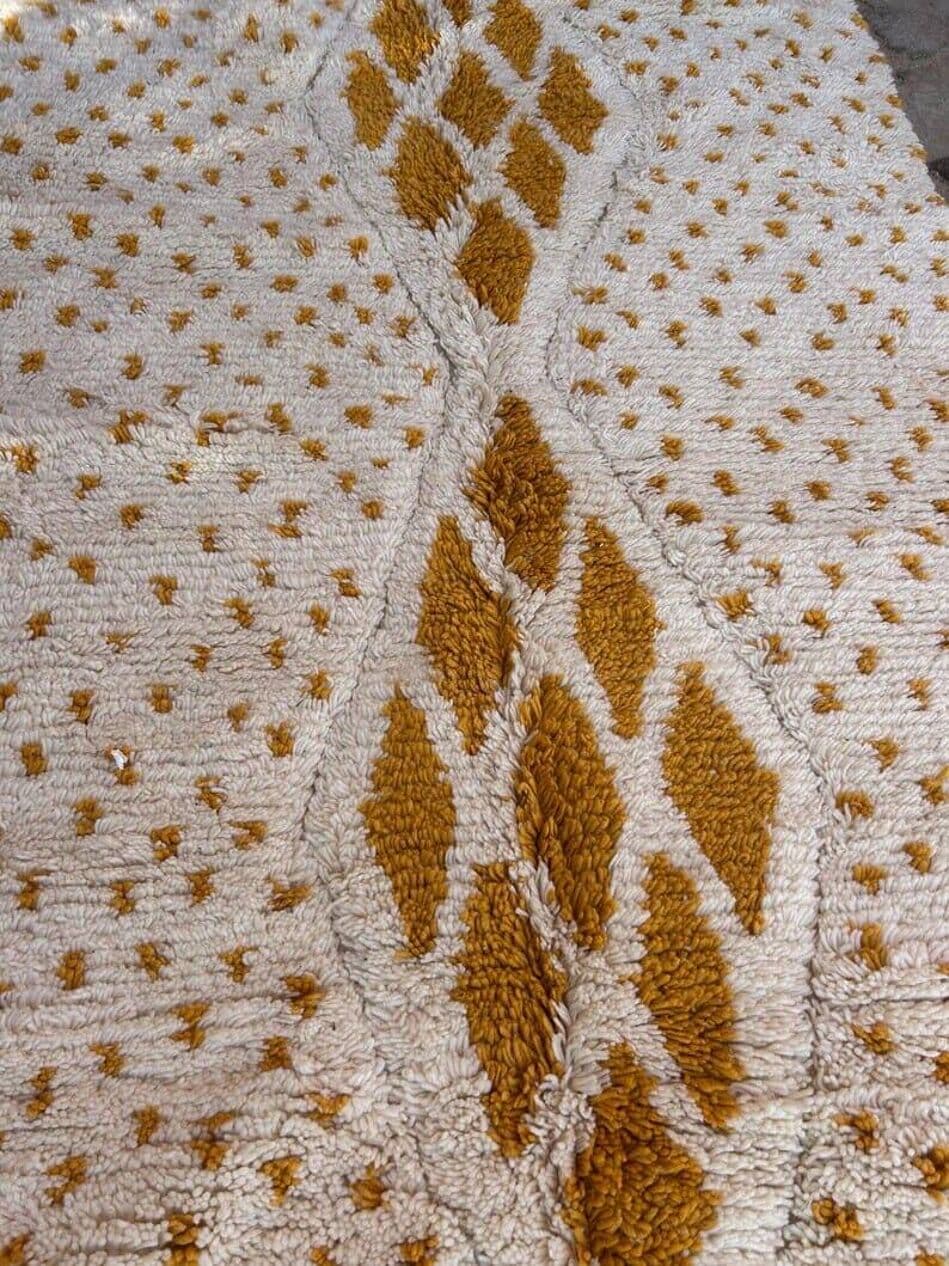 Ręcznie tkany dywan 150x250 cm, wełna, biały, Maroko - 203801