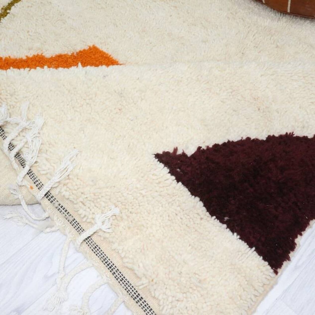 Ręcznie tkany dywan 150x250 cm, wełna, multikolor, Maroko - 203768