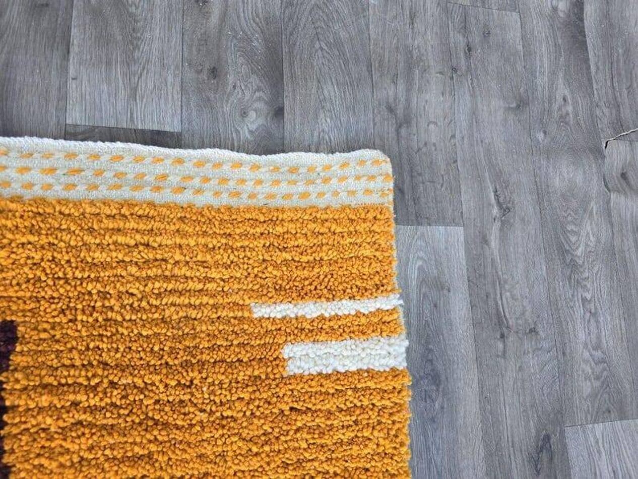 Ręcznie tkany dywan 150x250 cm, wełna, multikolor, Maroko - 203756