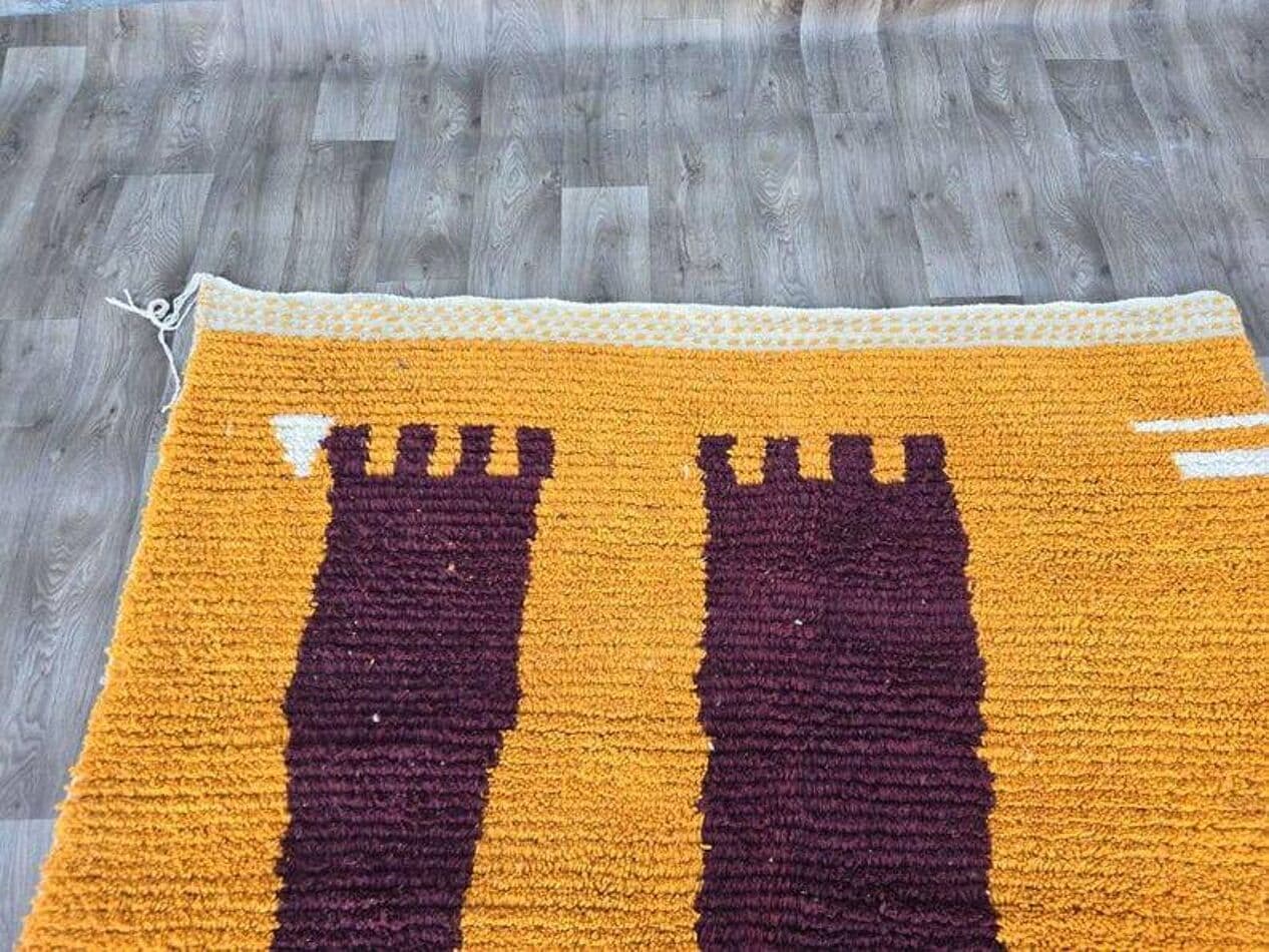 Ręcznie tkany dywan 150x250 cm, wełna, multikolor, Maroko - 203754