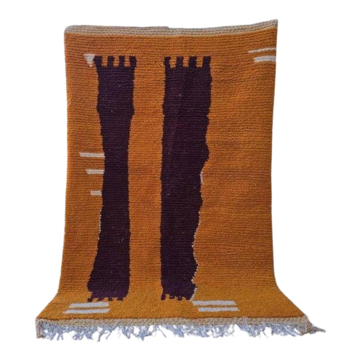 Ręcznie tkany dywan 100x200 cm, wełna, multikolor, Maroko