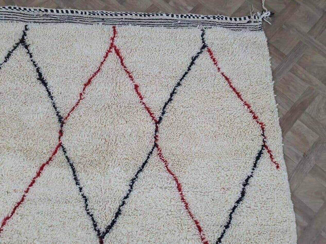 Ręcznie tkany dywan 100x200 cm, wełna, multikolor, Maroko - 205776