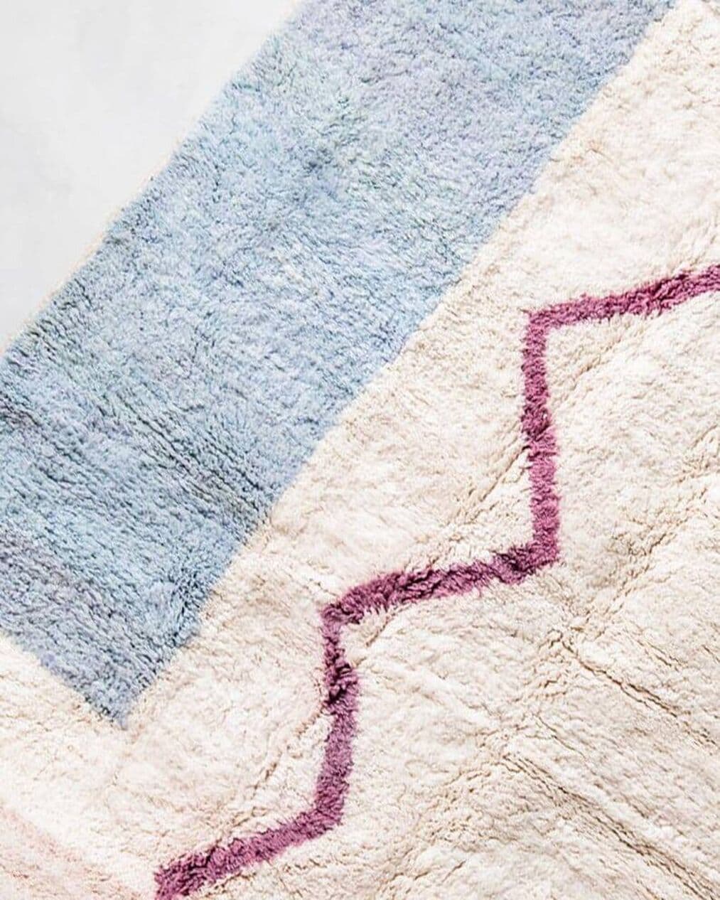 Hand-woven rug 150x250 cm, wool, multicolour, Morocco - 207073