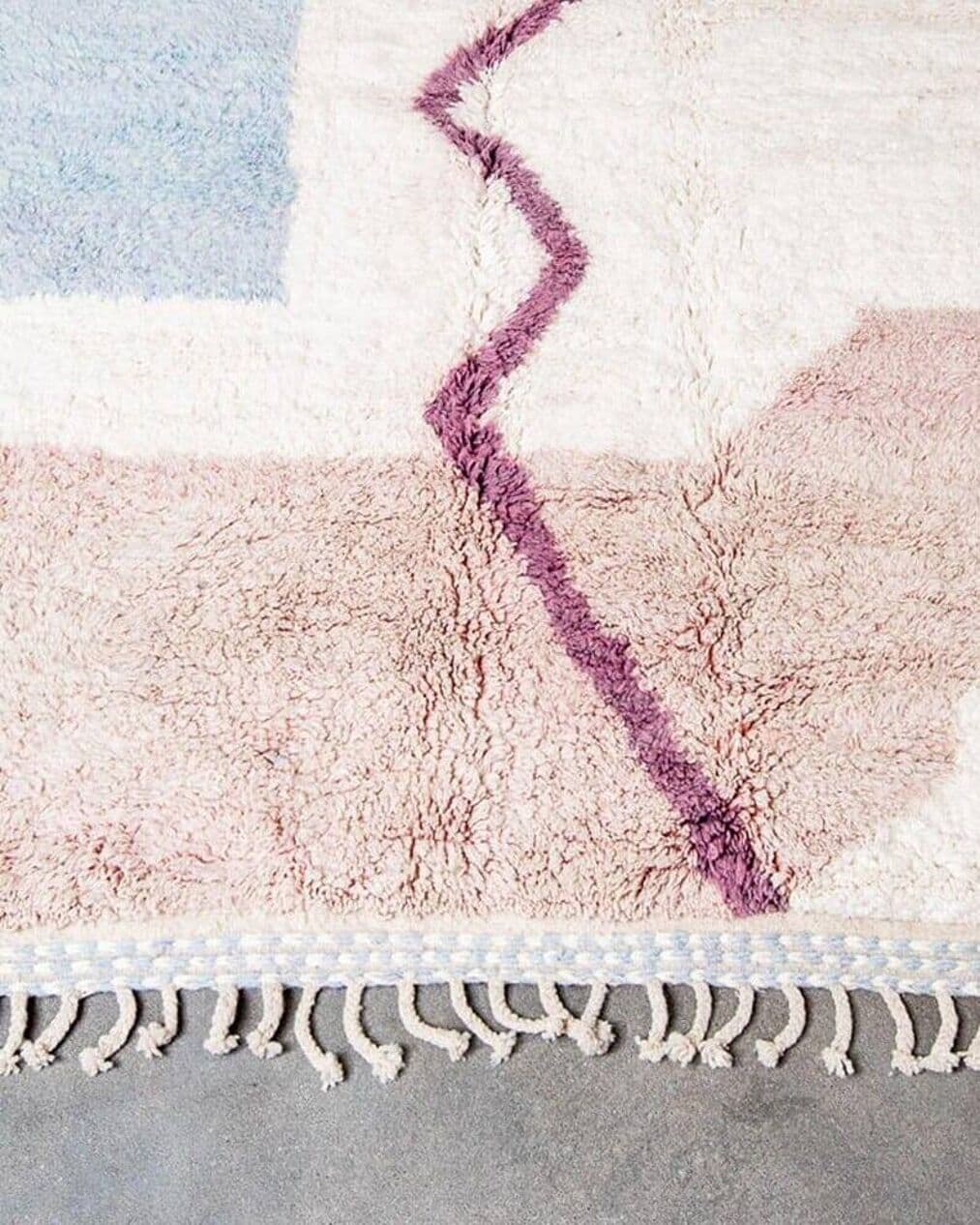 Hand-woven rug 150x250 cm, wool, multicolour, Morocco - 207075