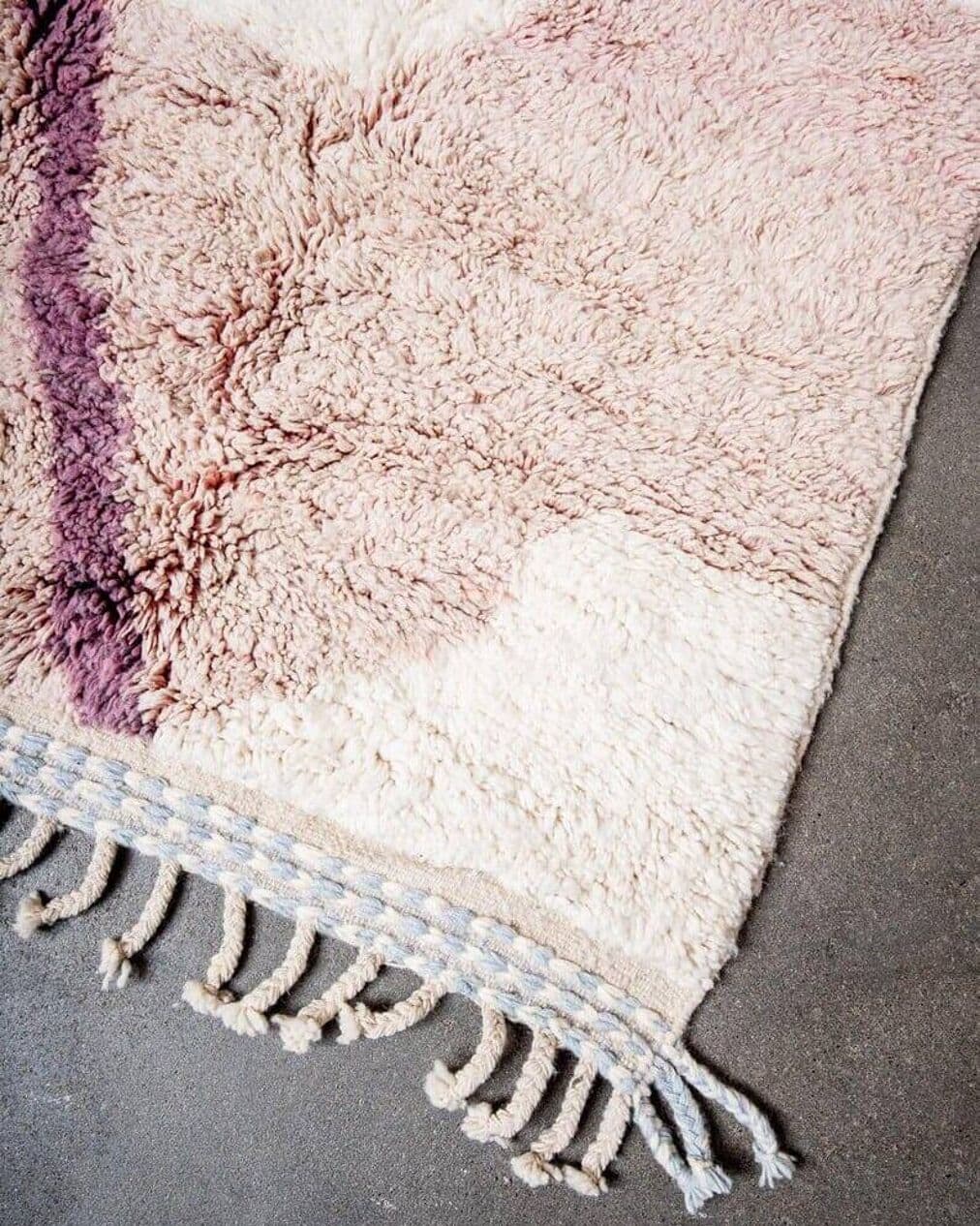 Hand-woven rug 150x250 cm, wool, multicolour, Morocco - 207076