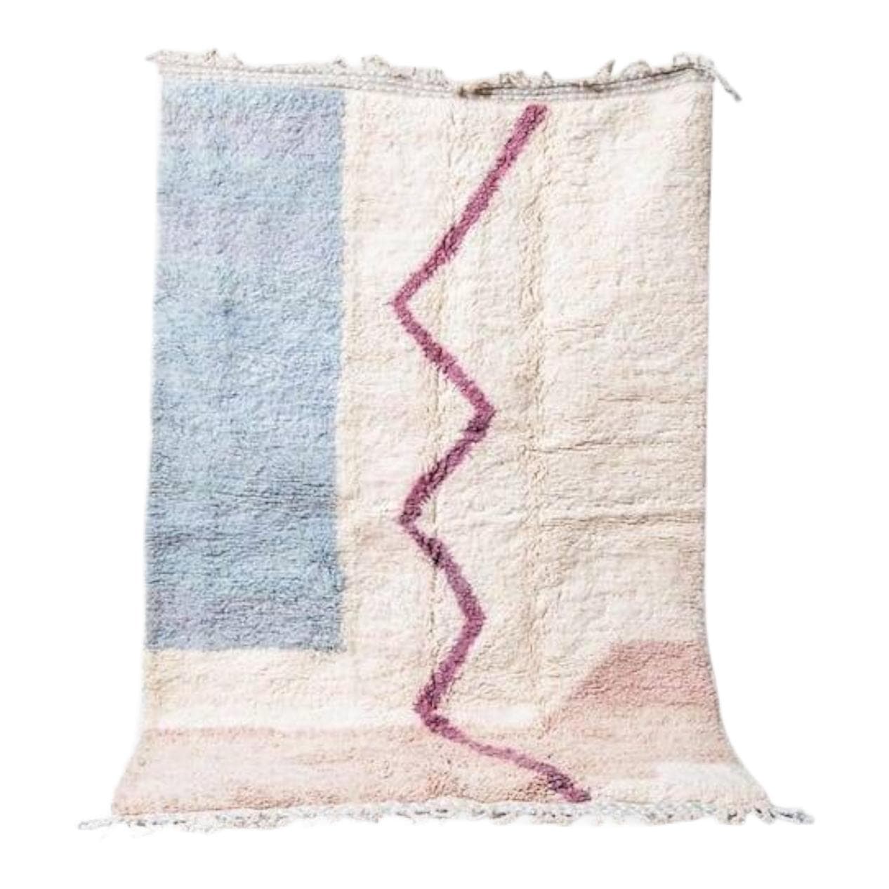 Hand-woven rug 150x250 cm, wool, multicolour, Morocco