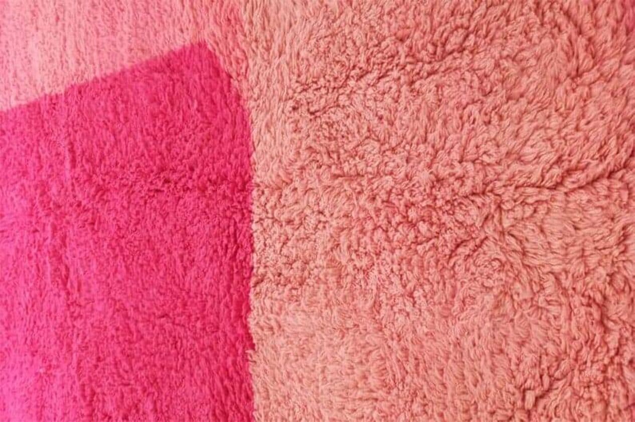 Handwoven rug 150x250 cm, wool, pink, Morocco - 207046