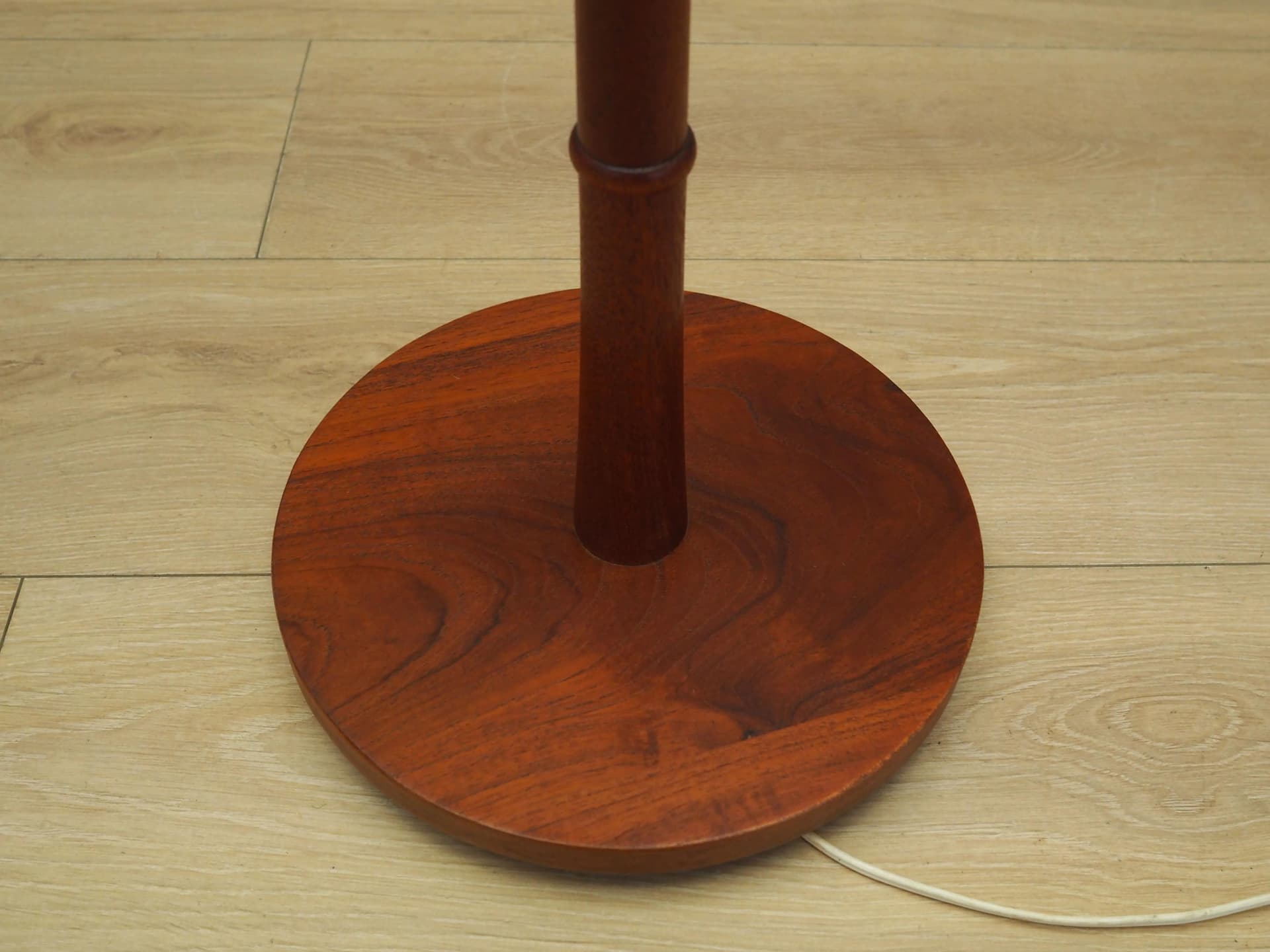 Lampa podłogowa, teak brązowy, metal, Dania, lata 70. - 14774