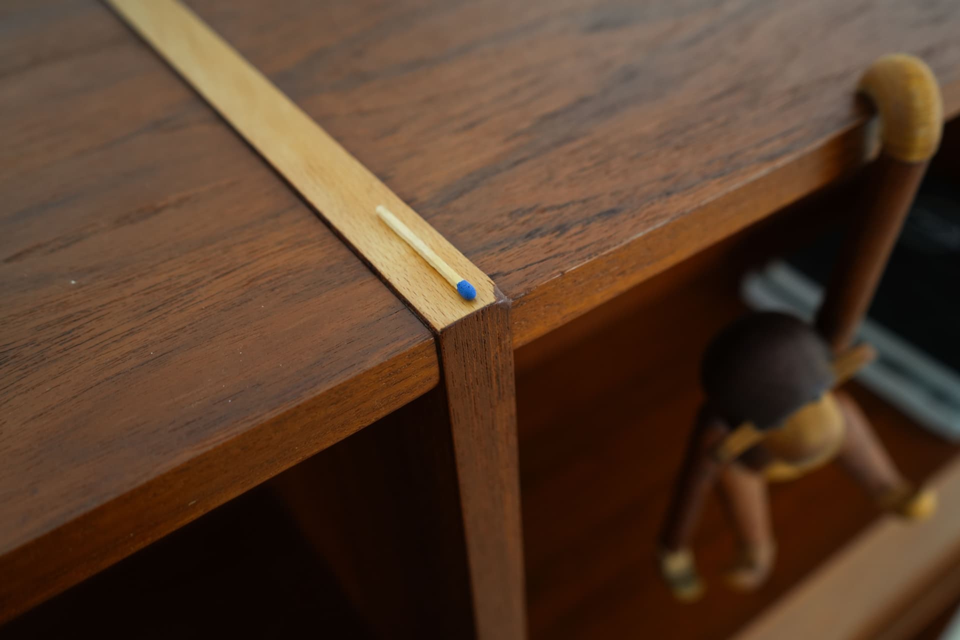 Bookcase, brown teak, Denmark, 1970s - 77214