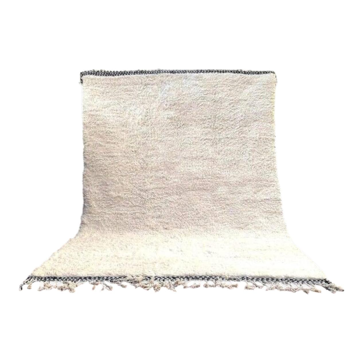 Ręcznie tkany dywan 150x250 cm, wełna, biały, Maroko