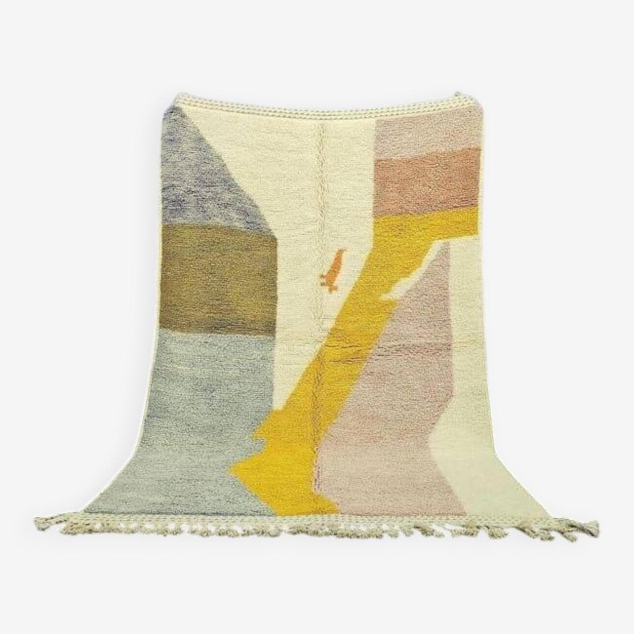 Ręcznie tkany dywan 150x250 cm, wełna, multikolor, Maroko - 206935