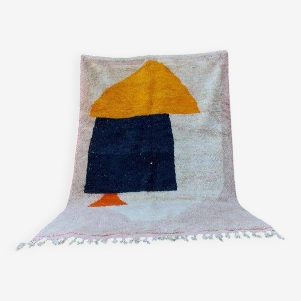 Ręcznie tkany dywan 150x250 cm, wełna, multikolor, Maroko - 206792