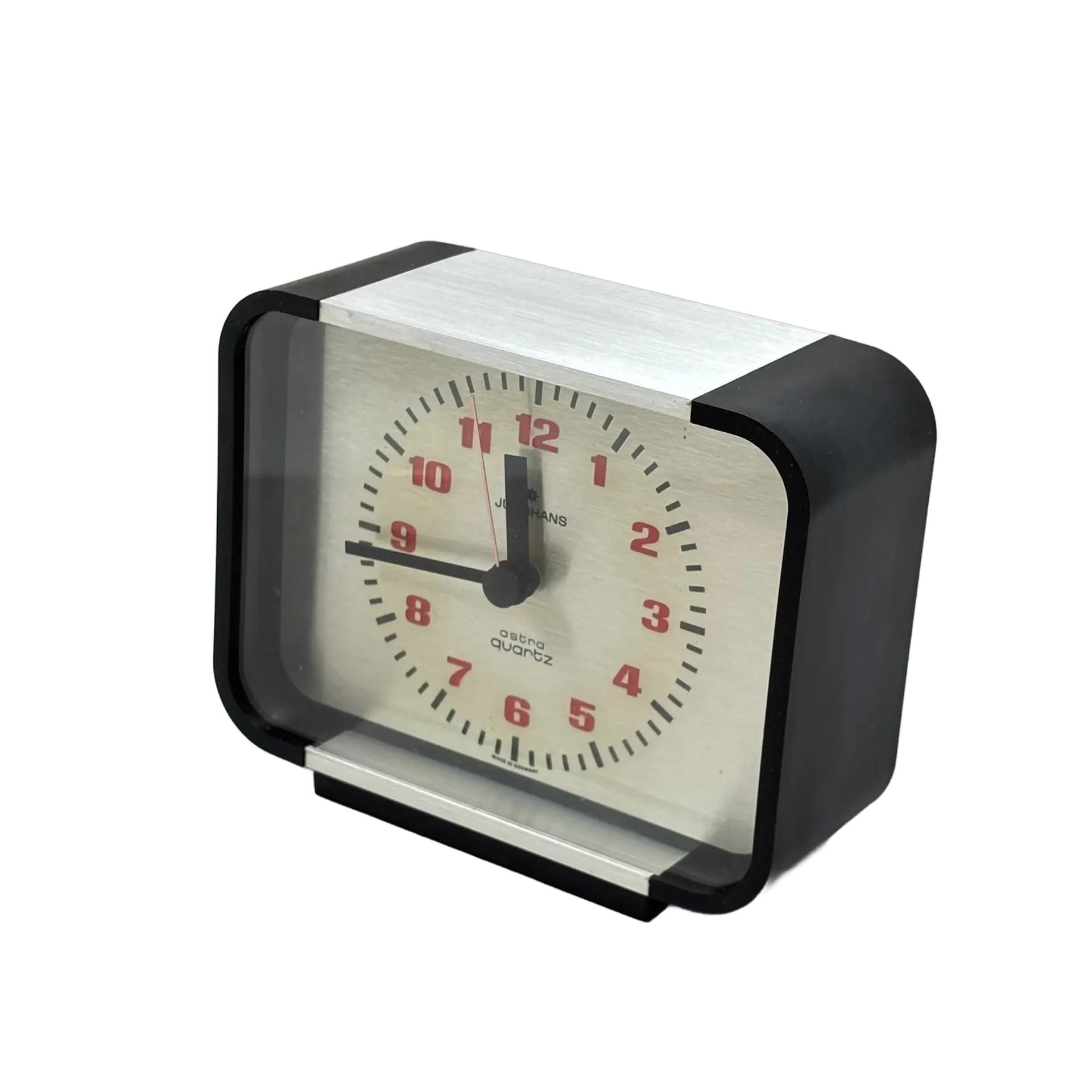 Zegar kominkowy, multikolor, plastik, metal, Niemcy, lata 80.