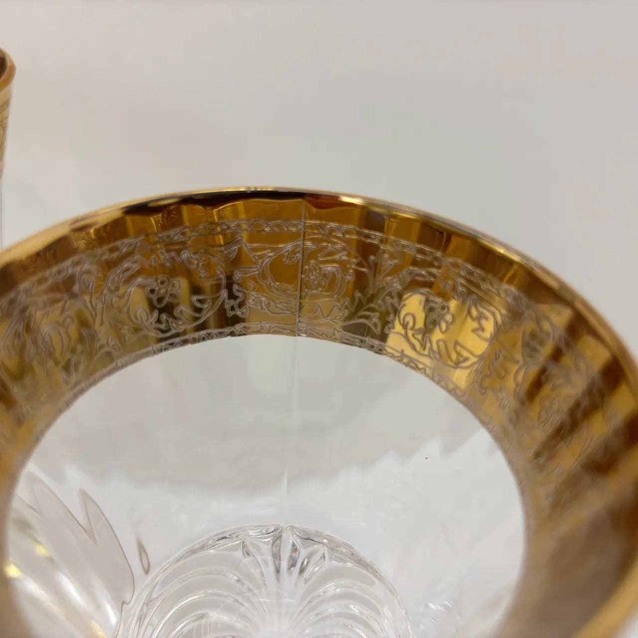 Para kieliszków do szampana, kryształ transparentny, Włochy, lata 70. - 14911