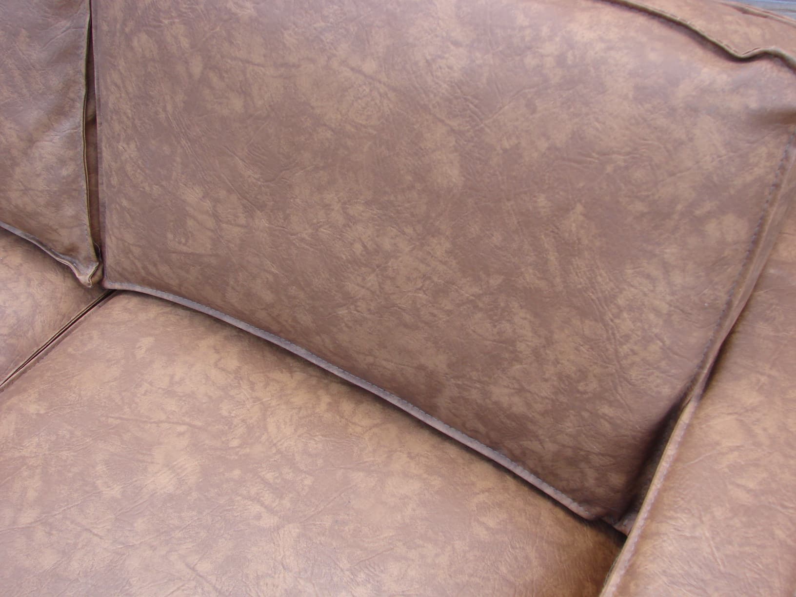 Sofa modernistyczna, brązowy, tkanina, stal czarna, lata 80. - 205992
