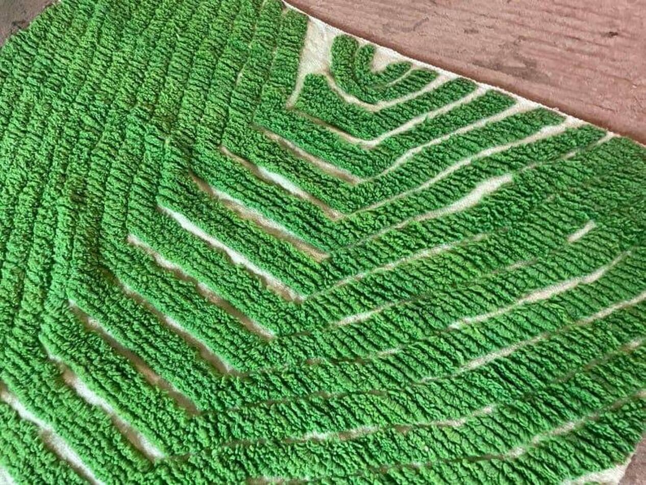 Ręcznie tkany dywan 150x250 cm, wełna, zielony, Maroko - 206610