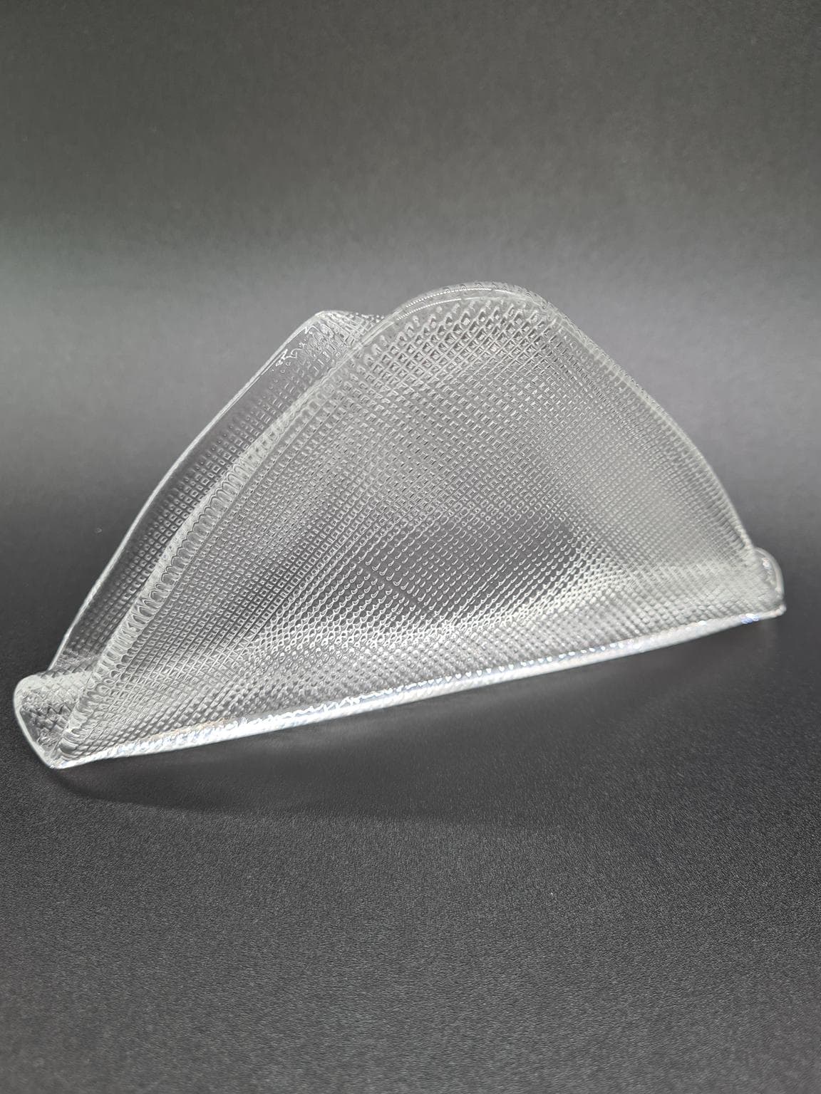 Włoski serwetnik ze szkła prasowanego z IVV, lata 70. XX wieku - 206029