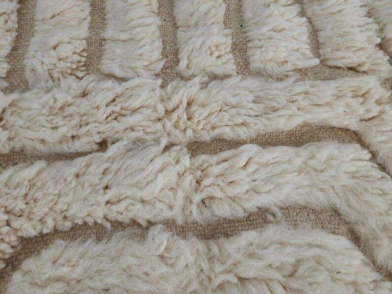 Ręcznie tkany dywan 150x250 cm, wełna, biały, Maroko - 206596